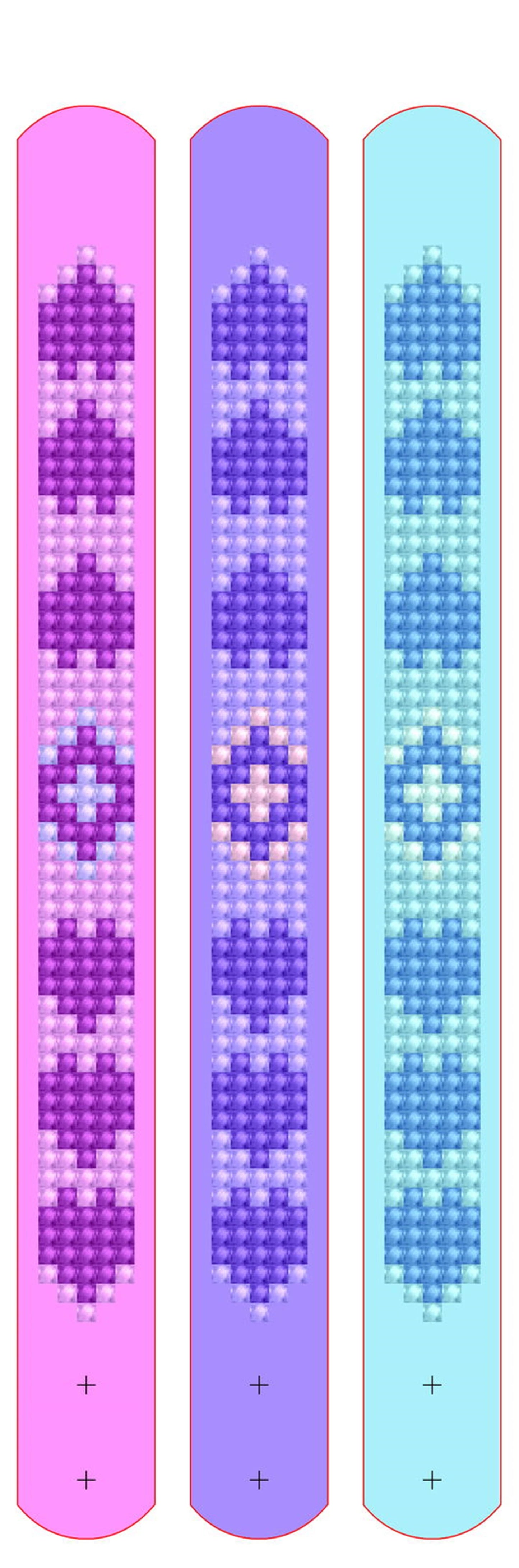 BRACCIALETTI CON PITTURA A DIAMANTE A FORMA DI CUORE
