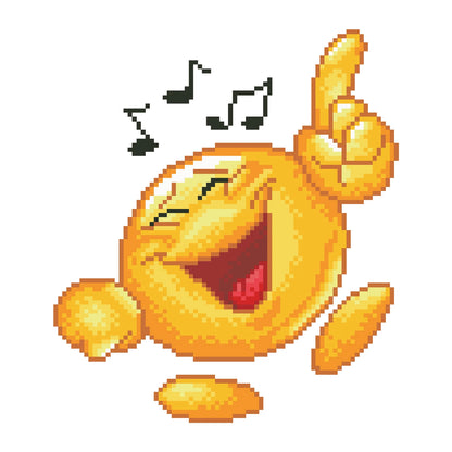 DIAMOND PAINTING ÉMOJI DANSEUR