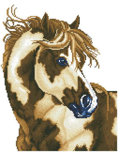DIAMANTMALEREI WILDES PFERD