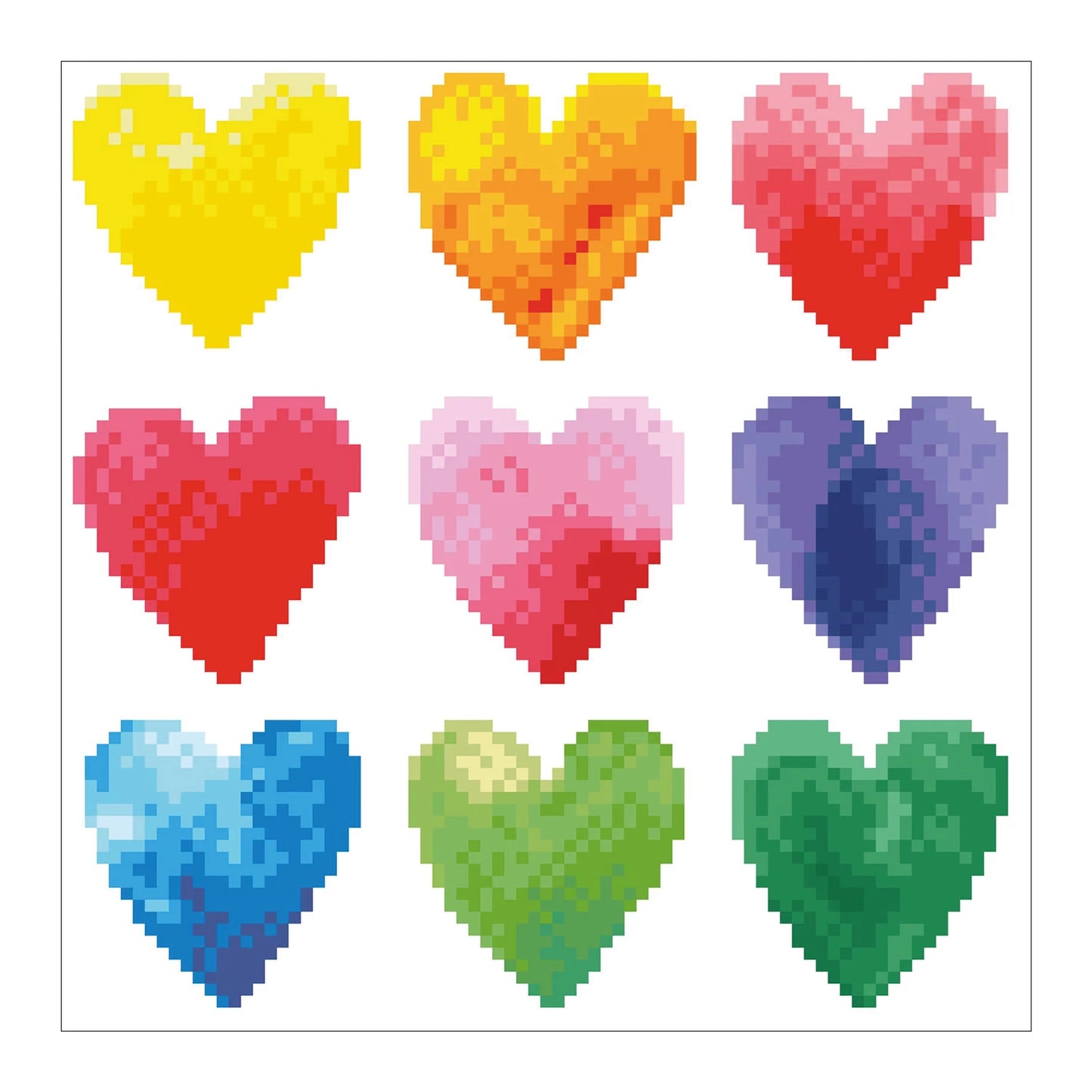 REGENBOGEN-DIAMANTMALEREI-HERZEN