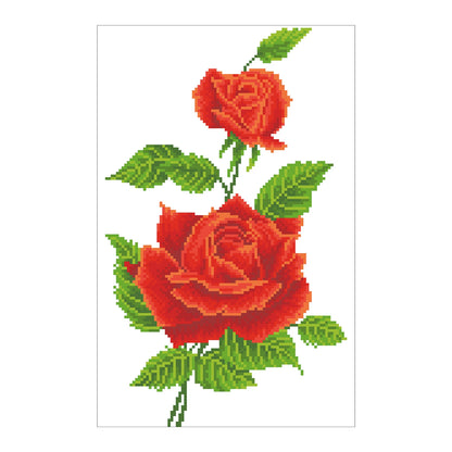 DIAMOND PAINTING ROSE ROSSE