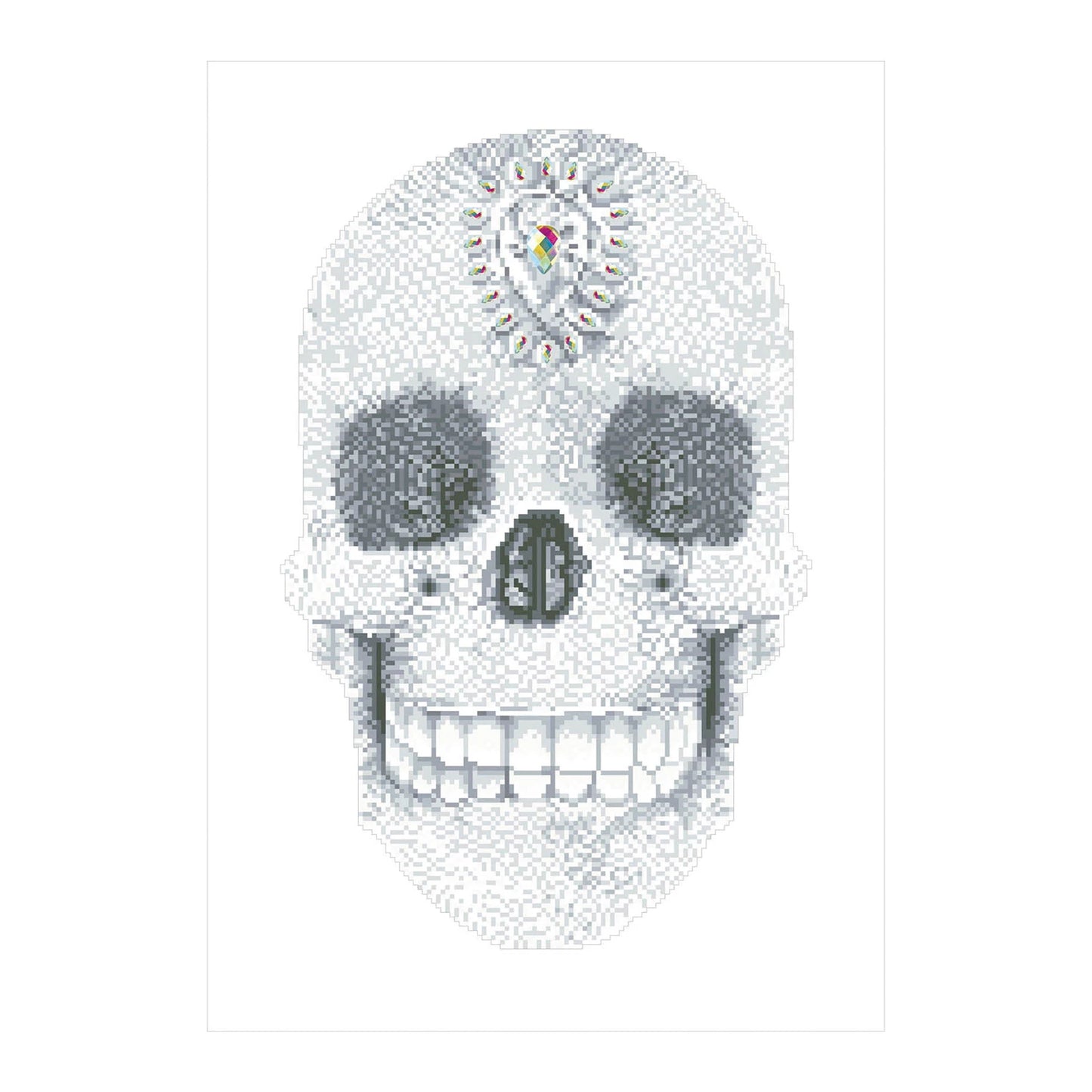 TESCHIO DI CRISTALLO DIPINTO A DIAMANTE