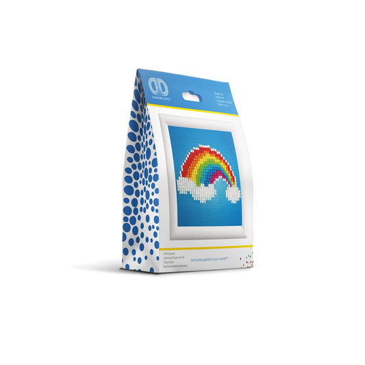 PITTURA A DIAMANTE ARCOBALENO CON CORNICE