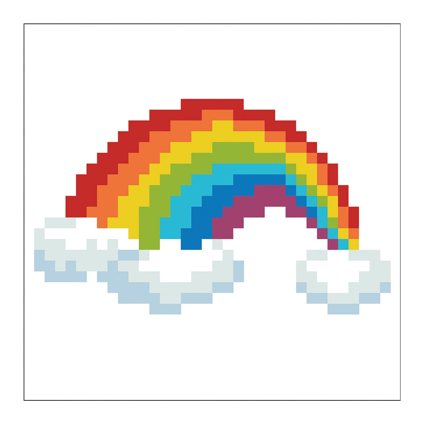 REGENBOGEN-DIAMANTMALEREI MIT RAHMEN