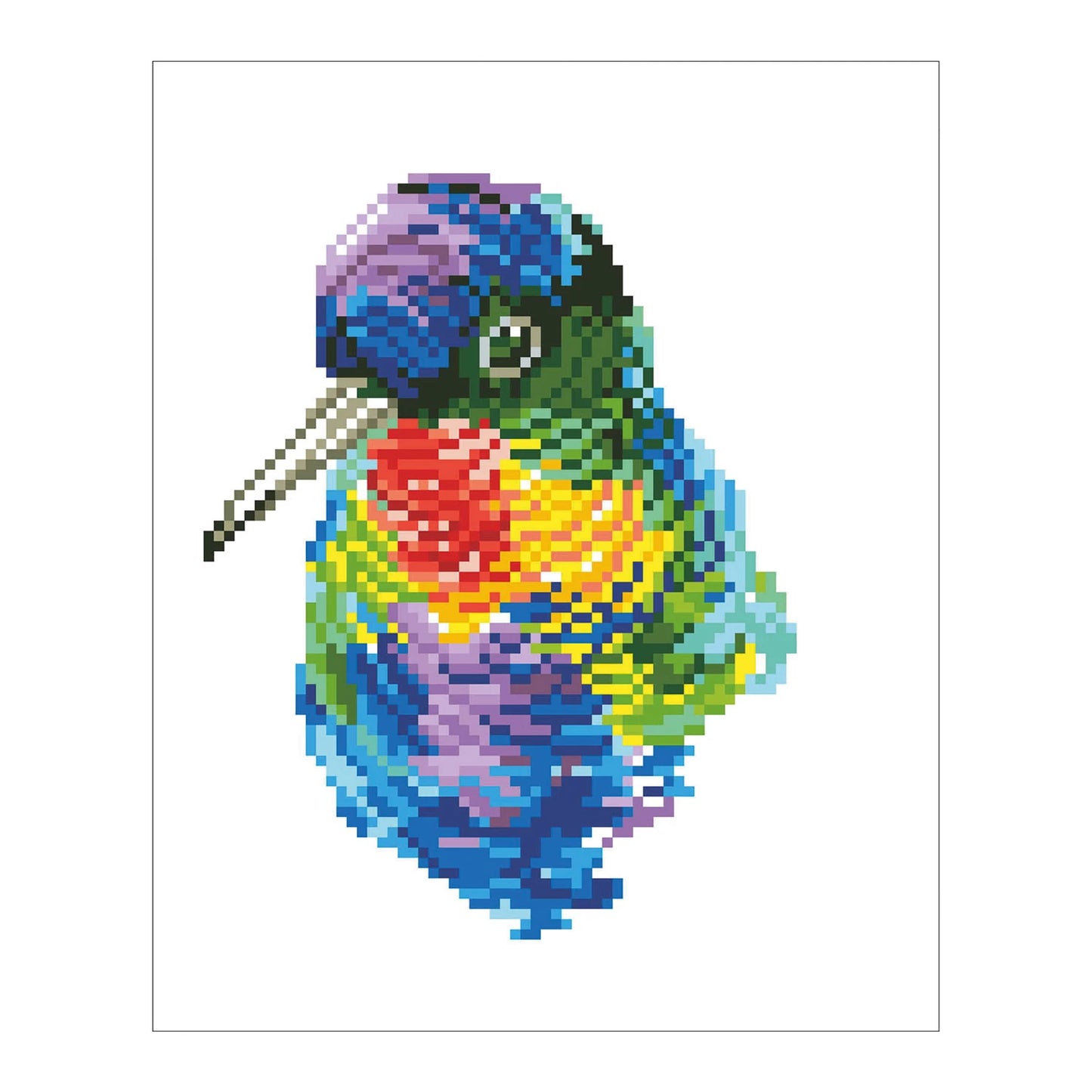 DIAMANTMALEREI REGENBOGENVOGEL