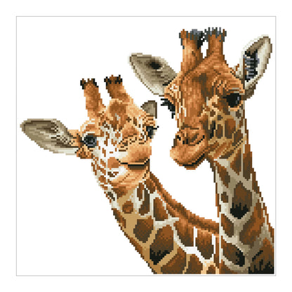 GIRAFFE CON PITTURA A DIAMANTE