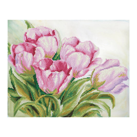 TULIPANI DIPINTI A DIAMANTE