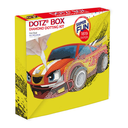 AUTO DA CORSA CON PITTURA A DIAMANTE