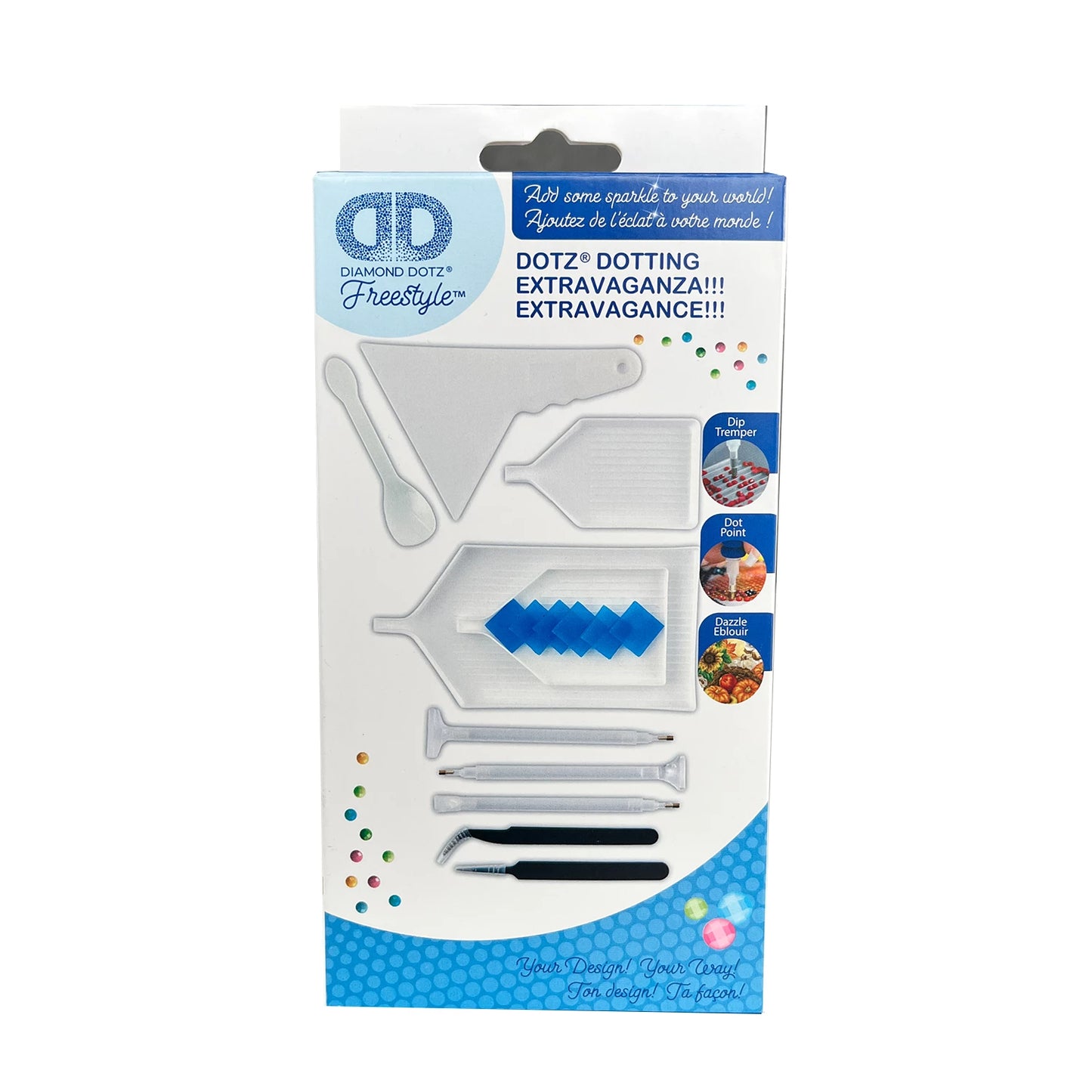 SET DI ACCESSORI PER PITTURA A DIAMANTE DI GRANDI DIMENSIONI