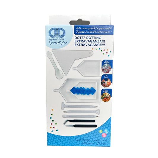 SET DI ACCESSORI PER PITTURA A DIAMANTE DI GRANDI DIMENSIONI