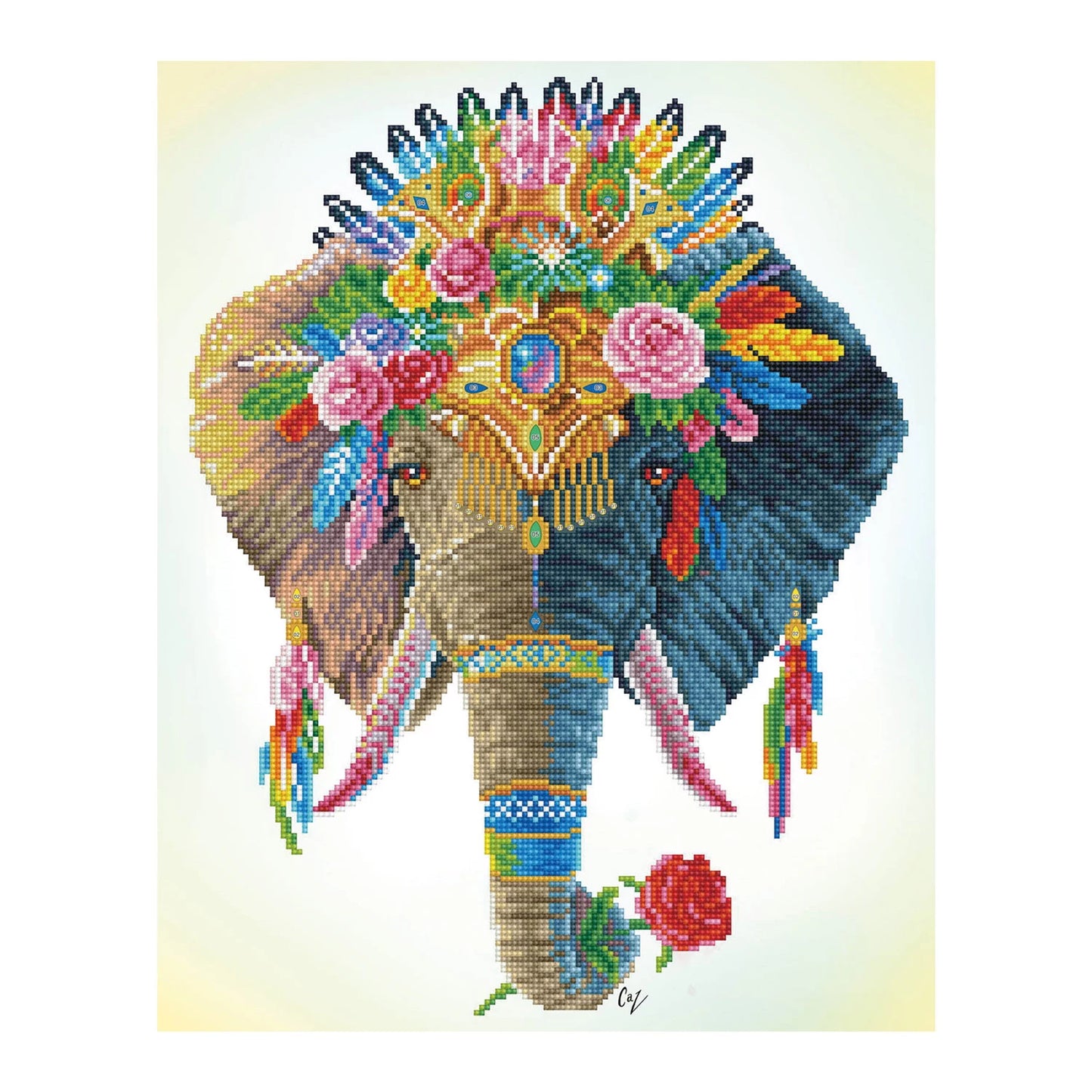 DIAMOND PAINTING ELEFANTE BOEMO