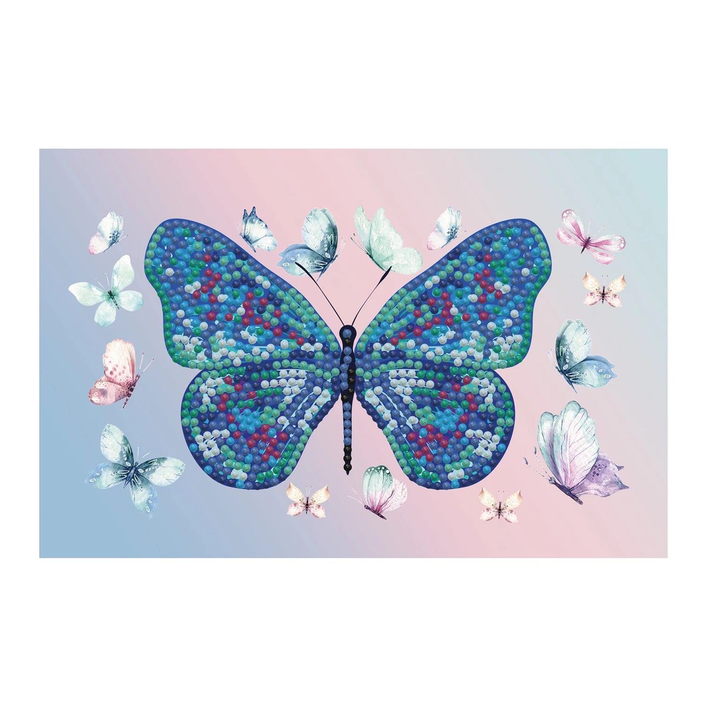 CUSTODIA PER PITTURA A DIAMANTE A FORMA DI FARFALLA