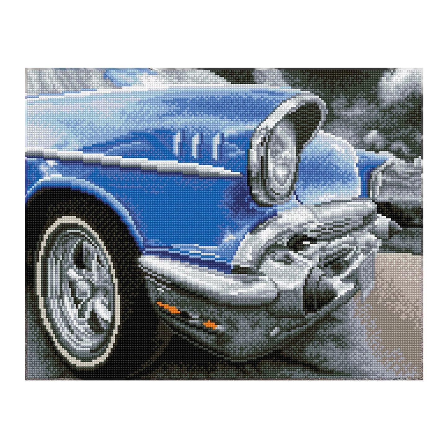 PITTURA A DIAMANTE DI AUTO D'EPOCA