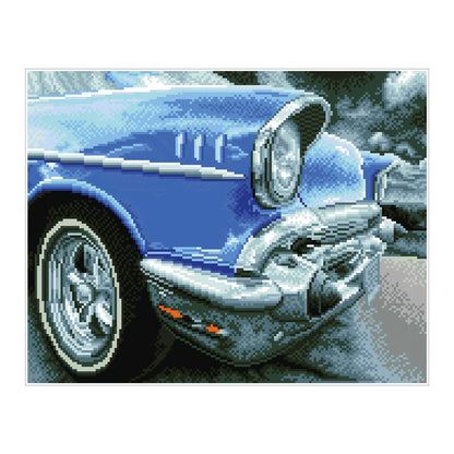 PITTURA A DIAMANTE DI AUTO D'EPOCA