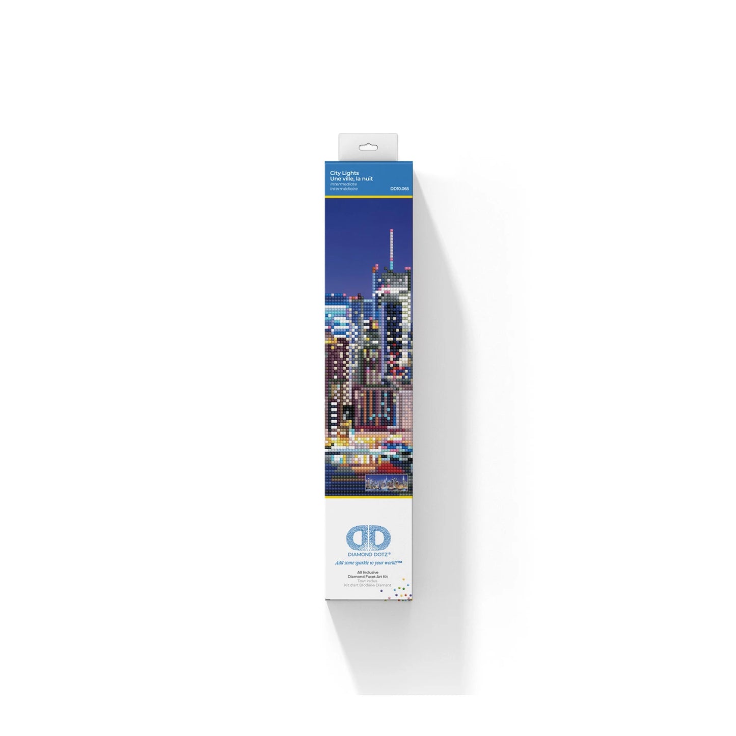SKYLINE DIPINTO A DIAMANTE