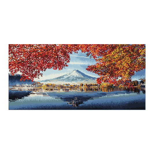 DIAMANTMALEREI BERG FUJI HERBST