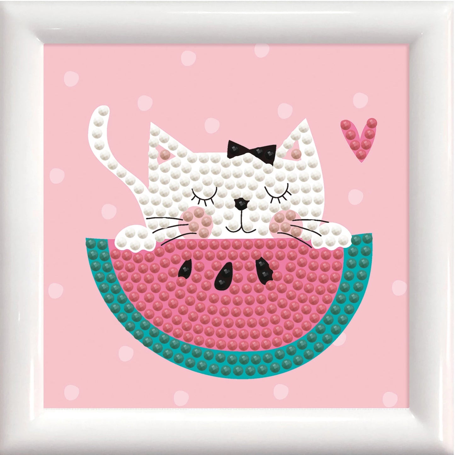 MINI-WASSERMELONE MIT DIAMANTENMALEREI
