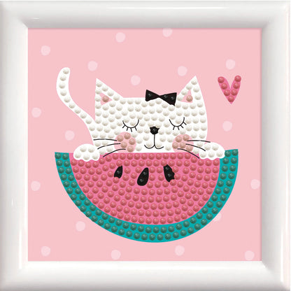 MINI-WASSERMELONE MIT DIAMANTENMALEREI