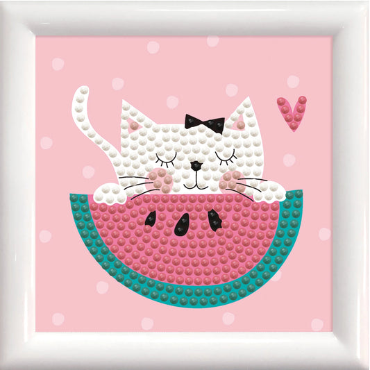 MINI-WASSERMELONE MIT DIAMANTENMALEREI