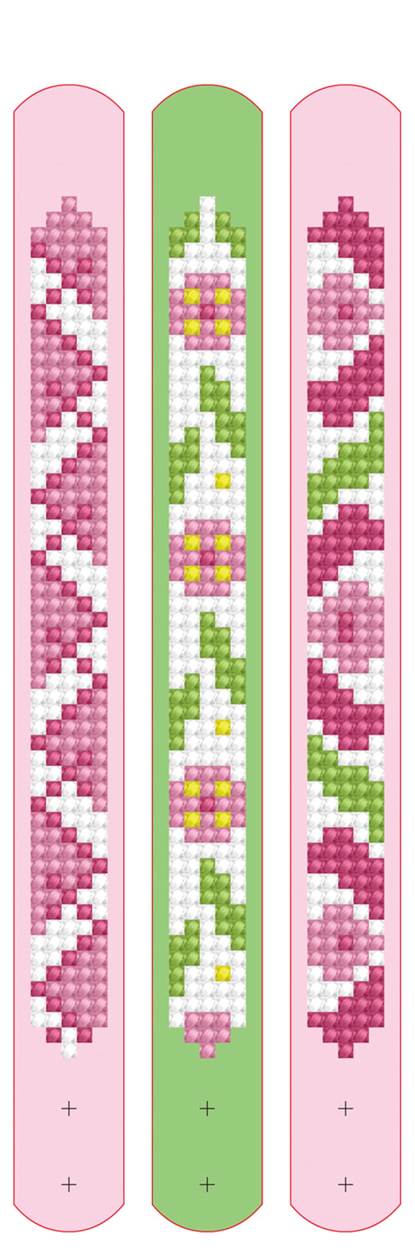 BRACCIALETTI DIAMOND PAINTING ROSA