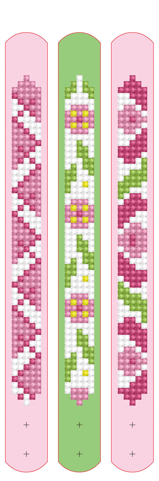 DIAMOND PAINTING ARMBÄNDER ROSA