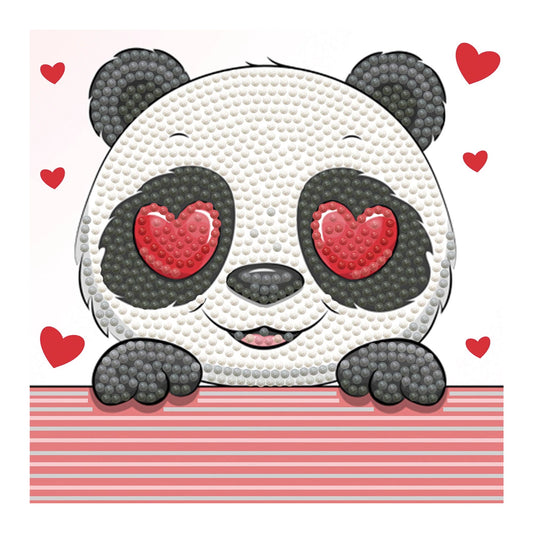PITTURA A DIAMANTE PANDA LOVE