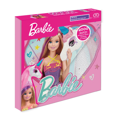 DIAMANTE DIPINTO BARBIE CON UNICORNO