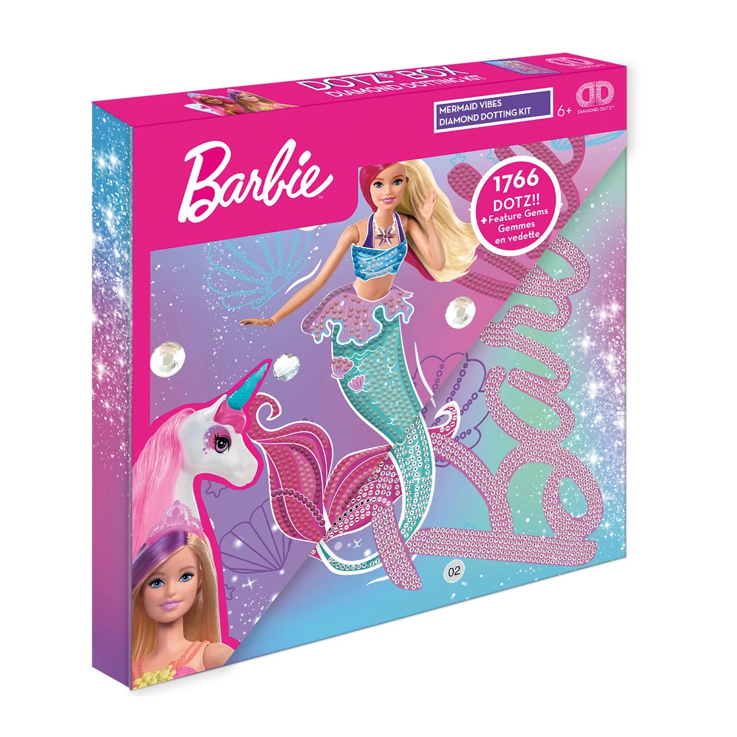 BARBIE-MEERJUNGFRAU MIT DIAMANTMALEREI