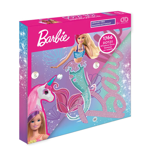 BARBIE SIRENA CON PITTURA A DIAMANTE