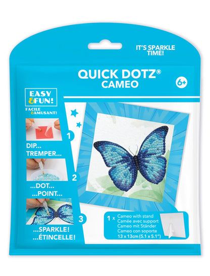 PITTURA A DIAMANTE FARFALLA BLU