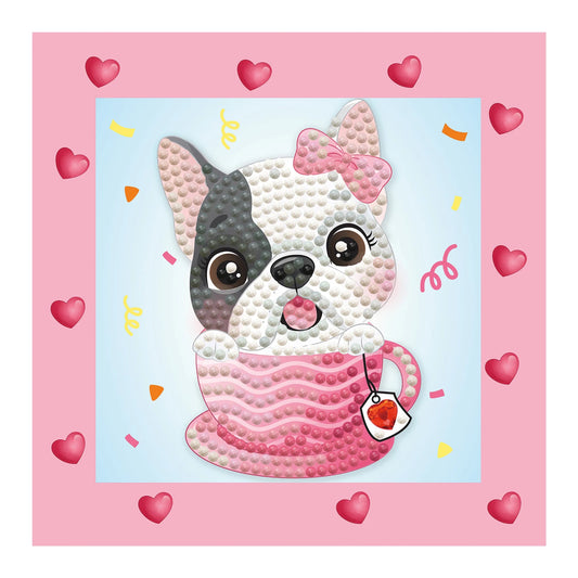 DIAMANT MALEREI NIEDLICHER HUND