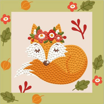 DIAMANTMALEREI KLEINER FUCHS