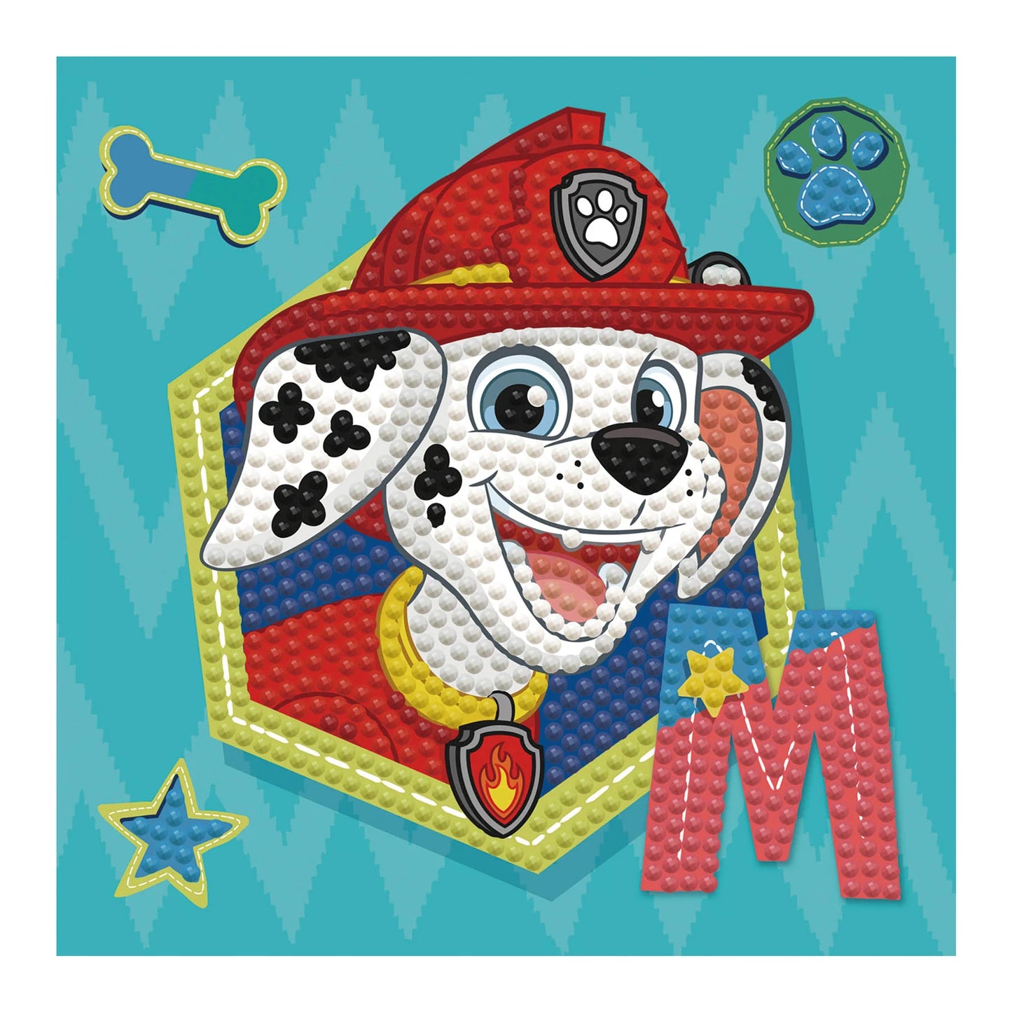 PITTURA A DIAMANTE PAW PATROL MARSHALL