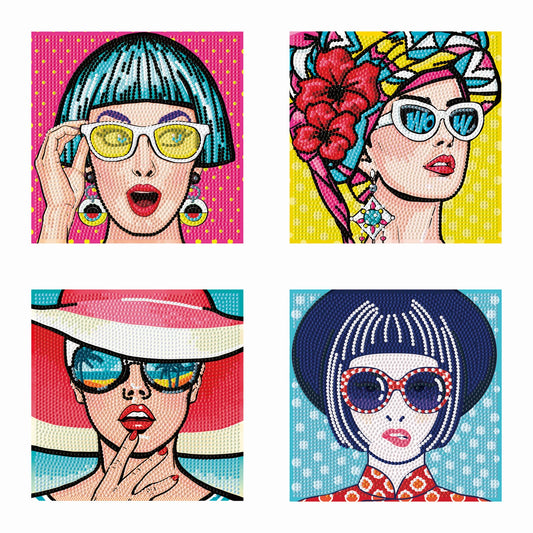 MINI-DIAMANTMALEREI MODERNE FRAUEN