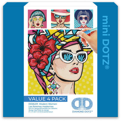 MINI-DIAMANTMALEREI MODERNE FRAUEN