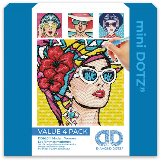 MINI-DIAMANTMALEREI MODERNE FRAUEN