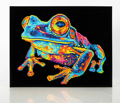 DIAMANTMALEREI NEONFROSCH