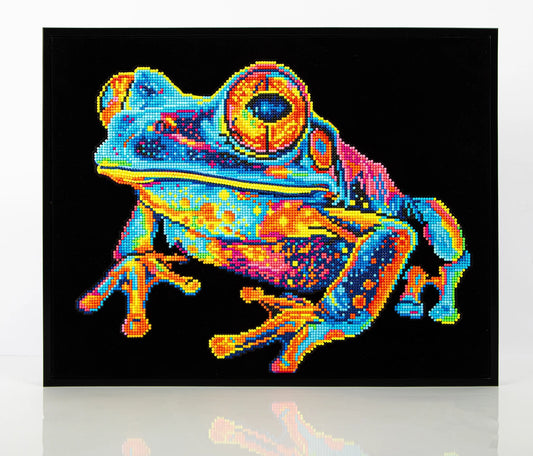 DIAMANTMALEREI NEONFROSCH