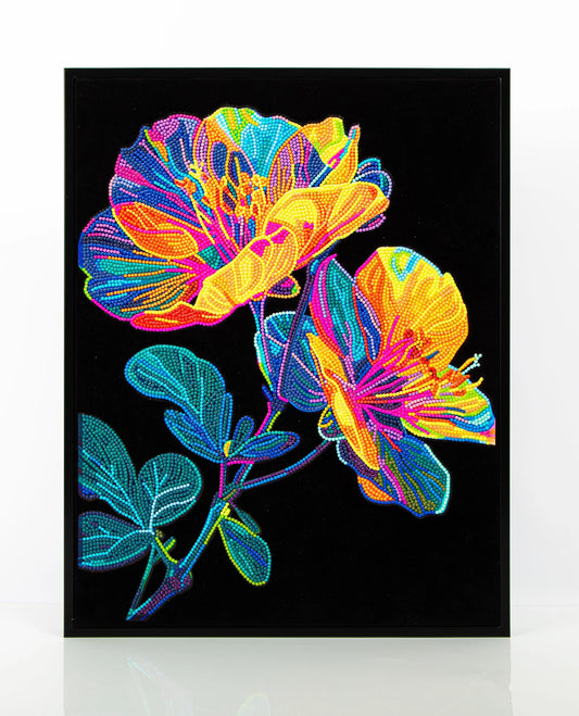 DIAMANTMALEREI NEONBLUMEN