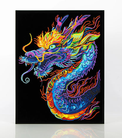NEON DRACHEN DIAMANTMALEREI