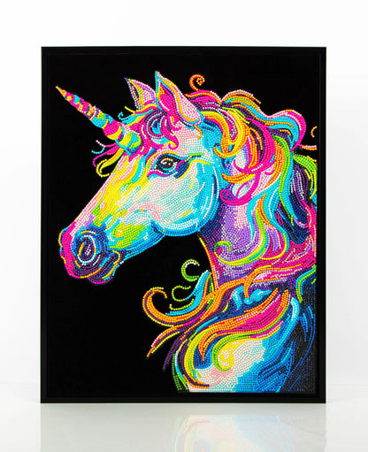 PITTURA A DIAMANTE UNICORNO AL NEON