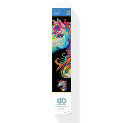 PITTURA A DIAMANTE UNICORNO AL NEON