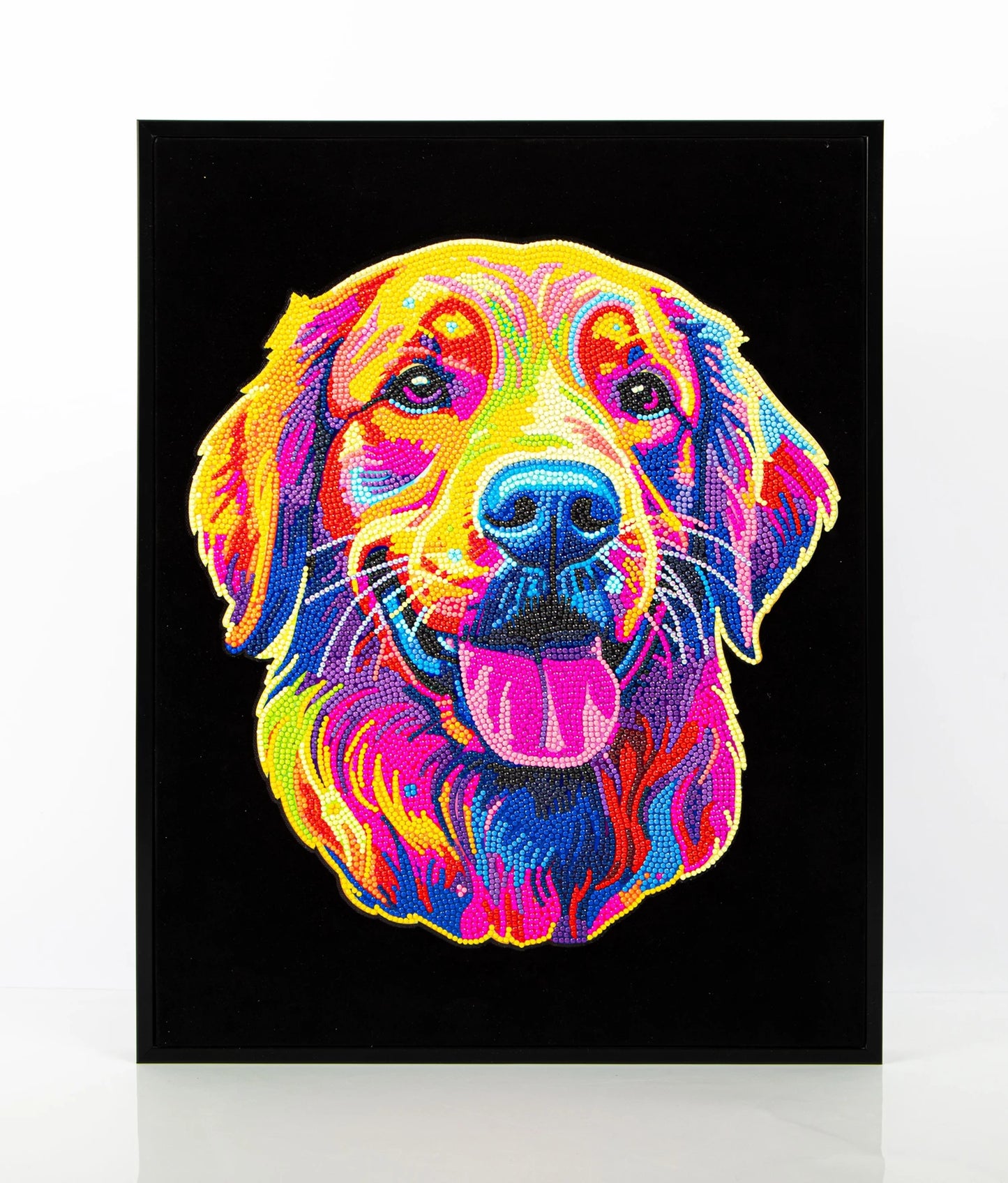 DIAMOND PAINTING NEON GOLDEN RETRIEVER