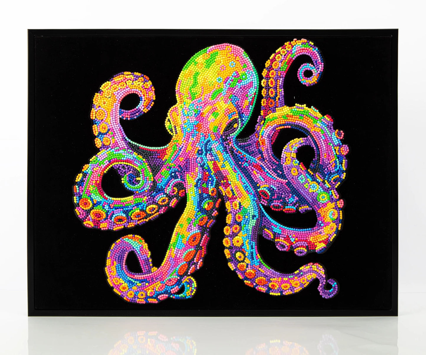 PITTURA A DIAMANTE POLPO AL NEON