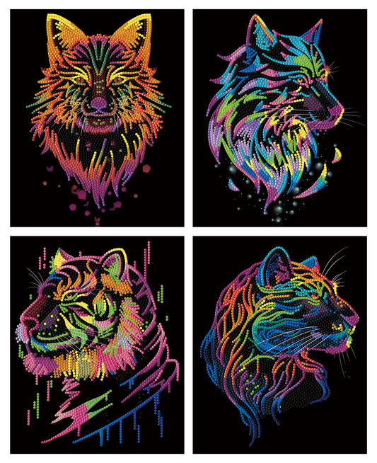 DIAMOND PAINTING NEON GRANDI FELINI