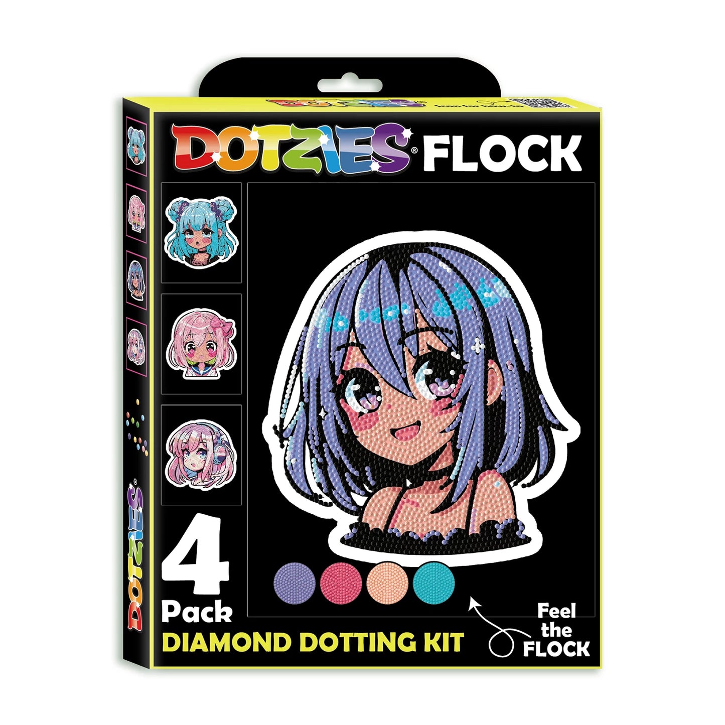 PITTURA A DIAMANTE NEON ANIME GIRL