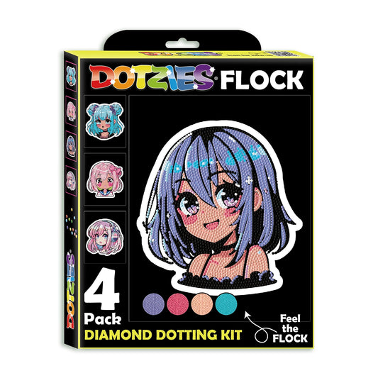 PITTURA A DIAMANTE NEON ANIME GIRL