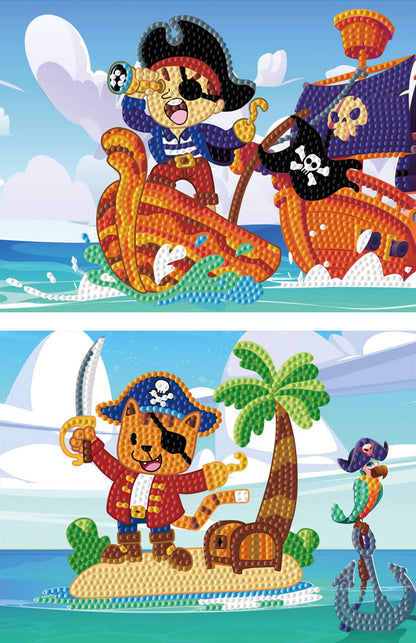 PIRATI CON PITTURA A DIAMANTE