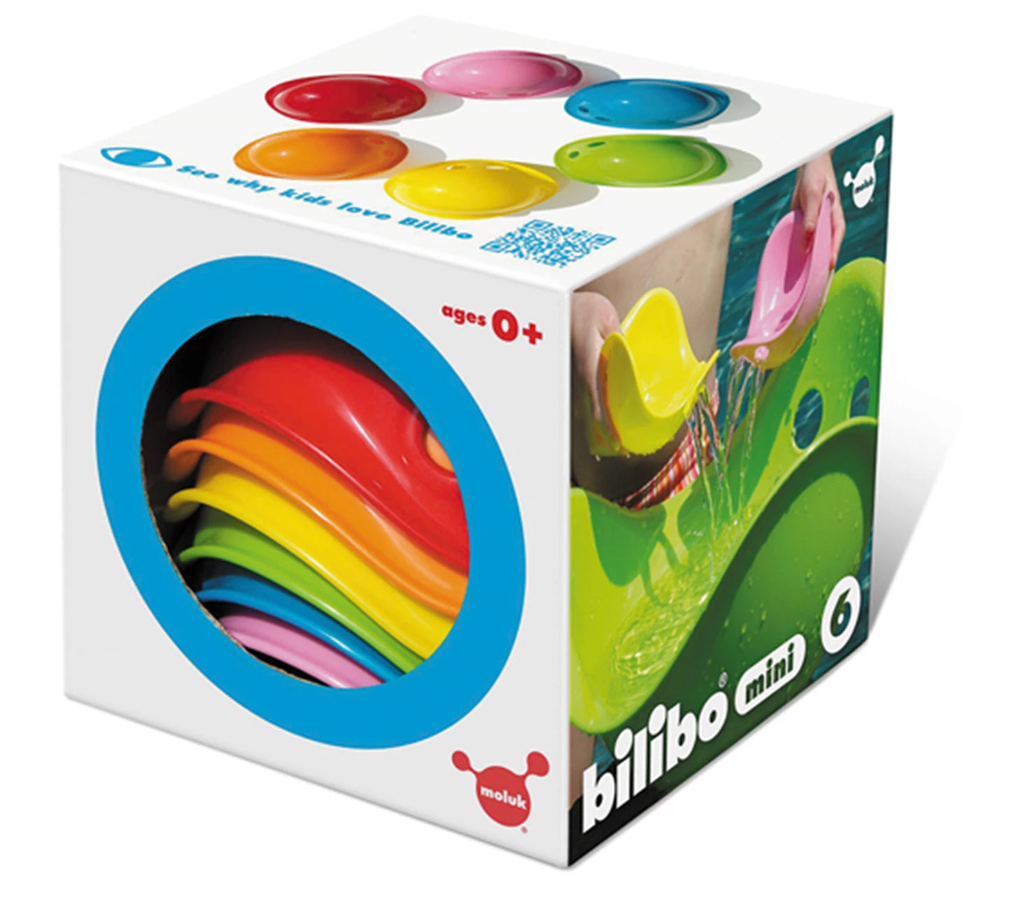 BILIBO MINI GIOCATTOLI IMPILABILI E DA BAGNO, COLORATI, 6X1 ASS