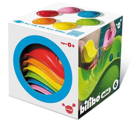 BILIBO MINI GIOCATTOLI IMPILABILI E DA BAGNO, COLORATI, 6X1 ASS
